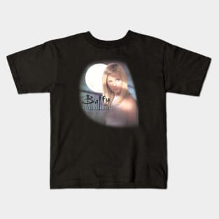 Buffy The Vampire Slayer Full Moon Key Art Kids T-Shirt